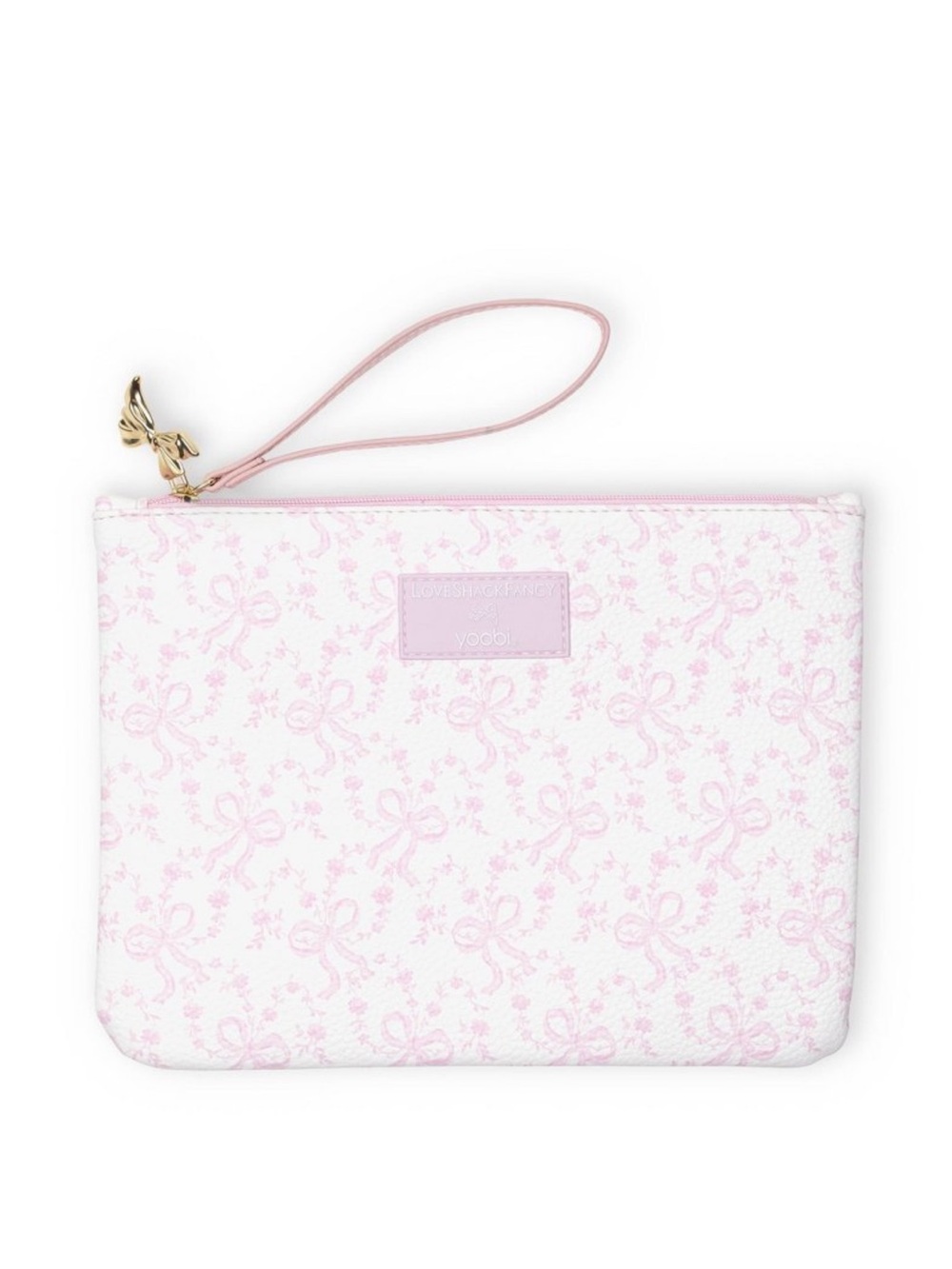 LoveShackFancy × Target - Yoobi Coquette Bow Flat Zip Pencil Case with Strap
